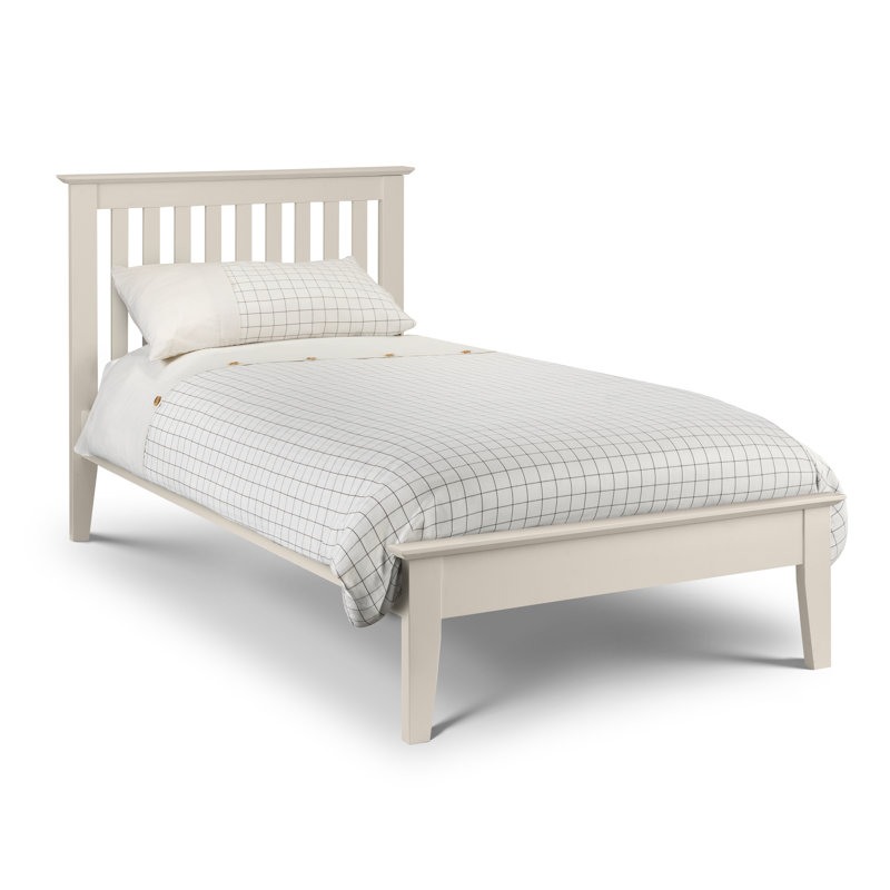 Fleming Solid Wood Bed, Single (3'), Ivory