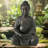 Hubertine Buddha Statue, 19.75"