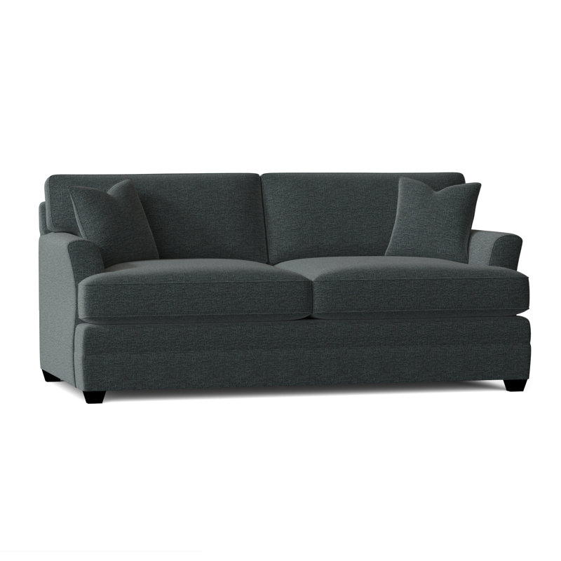 Harriss Upholstered 76'' Sofa, Vault Aegean