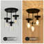 Plafonnier encastré 3 lumières avec verre d'eau, 3,9 po de largeur, base E26-369626956