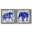 «Painted Elephant I», ensemble de 2 peintures sur toile encadrées-1830222972-1830222973