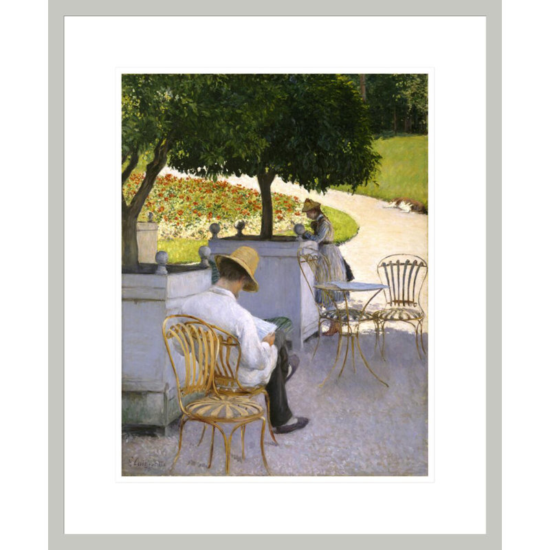 «The Orange Trees» par Gustave Caillebotte, impression giclée encadrée, 21.52" H x 17.75" W