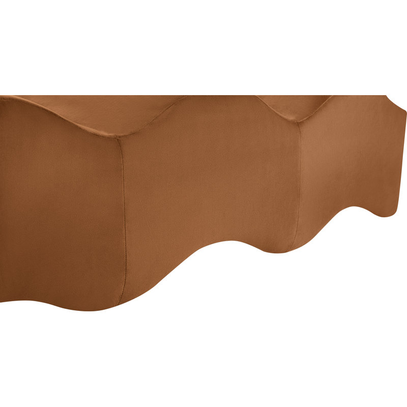 Banc en velours Leavon, Velours selle