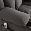 Canapé inclinable avec chauffage de massage à 8 points d'acoustique, port USB, porte-gobelets et amp; Poches latérales | Gris ardoise | Métal Cadre en bois-1055607401