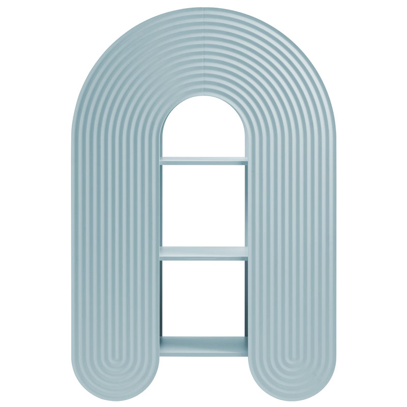 Daydream 58" Arched Bookshelf , Light Blue