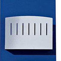 Metal Wall File Pockets, Natural Maple, Aluminum Metallic, Slots