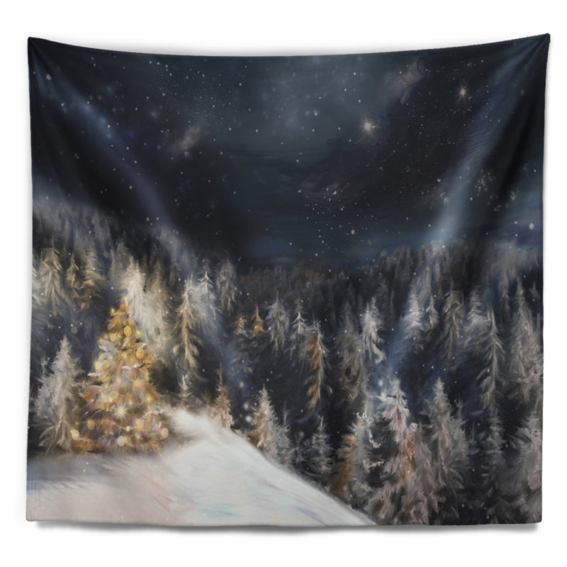 Tapisserie d'arbre de Noël Schafer, H 50 po x l 60 po