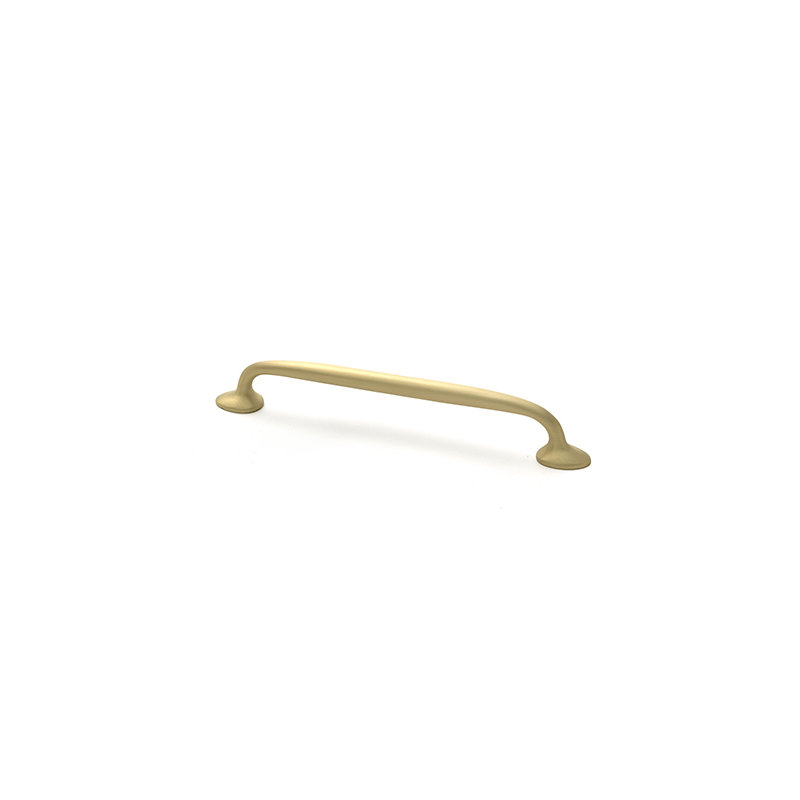 Moore Handle Pull, Satin Brass, 6.3"