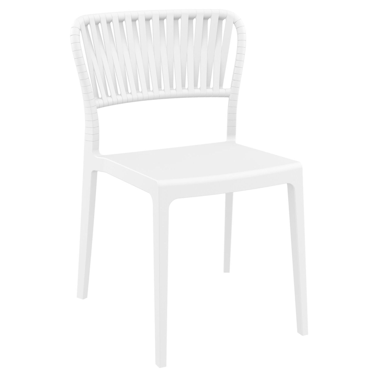 Newport Outdoor Stacking Dining Armchair, White