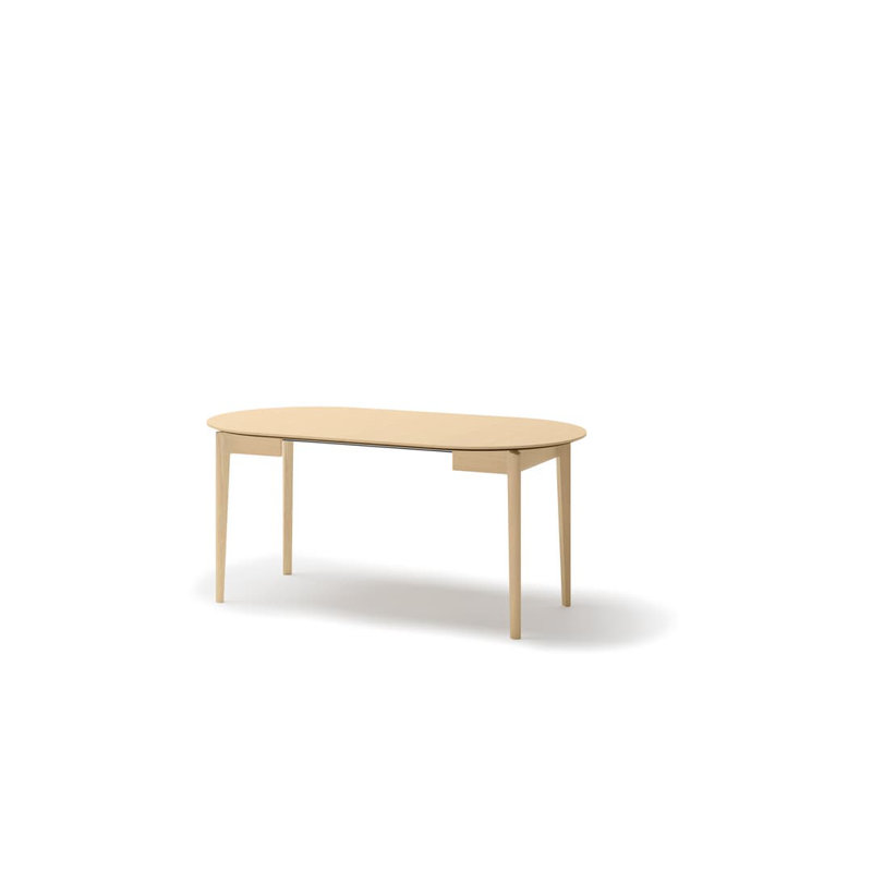 Plot PT-05: Elegant Light Oak Extendable Dining Table | Versatile Dining Solution - W90-210cm