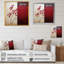 «Bordeaux Bold Leaf I - Leaves Large», art mural-449546177-449546232