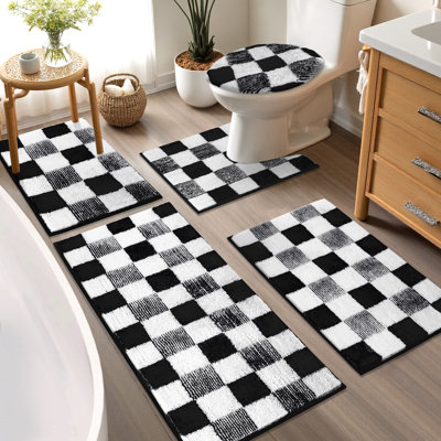Absorbent Washable Bathroom Rug