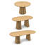 Ensemble table et chaises ovales extensibles (39,37" à 70,87") avec chaises en rotin-1175600226-1175600227