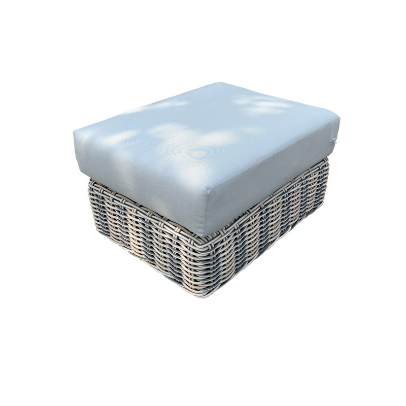 Sommer PE Wicker Outdoor Ottoman