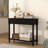 Console Table with 2 Drawers and Storage Shelf for Hallway Bedroom-166366510