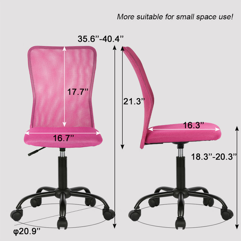 Mesh Task Chair, Pink