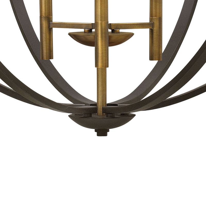 Euclid 12-Light Globe Pendant, Spanish Bronze