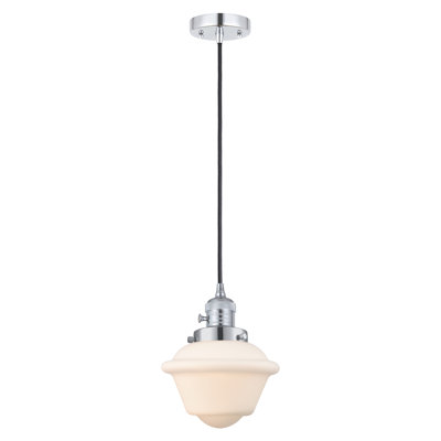 Franklin Restoration - Grourke - Mini-luminaire suspendu à 1 lumière - Interrupteur marche / arrêt - Ampoule DEL