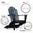 Florissant Outdoor Wood Adirondack Chair Free Tray Table-1872684376