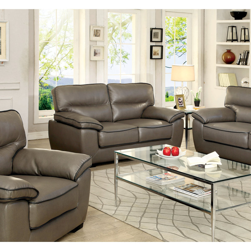 3 - Piece Faux Leather Living Room Set