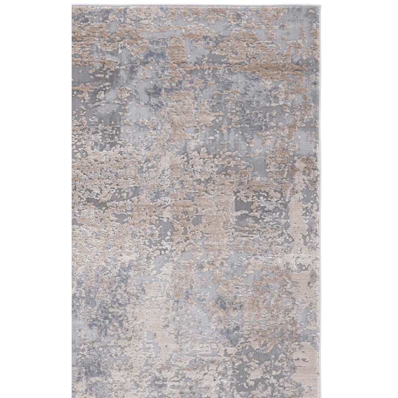 Tapis abstrait Keyra Performance, Carré 6 pi 7 po