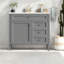 Meuble-lavabo et meuble-lavabo moderne en bois gris