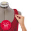 Singer - Robe ajustable ajustée de taille moyenne 10 à 18 avec guide à 360 degrés, gris