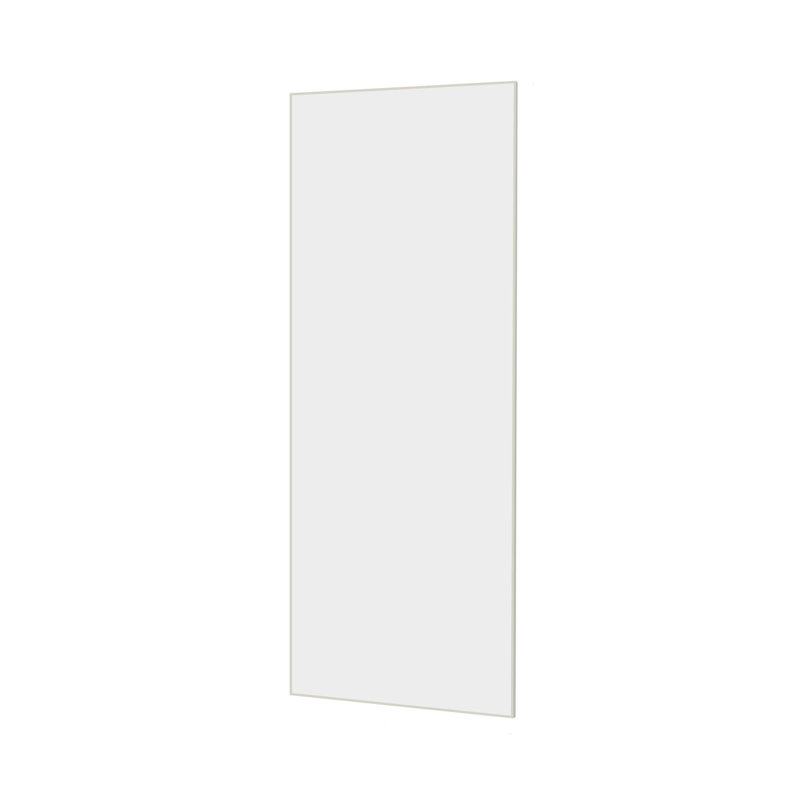 Freestanding Full-length Mirror with Metal Frame, White