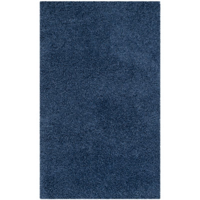Rizco Shag Performance Solid Color Rug