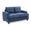 Causeuse chic transitionnelle en bleu marine-2113677976