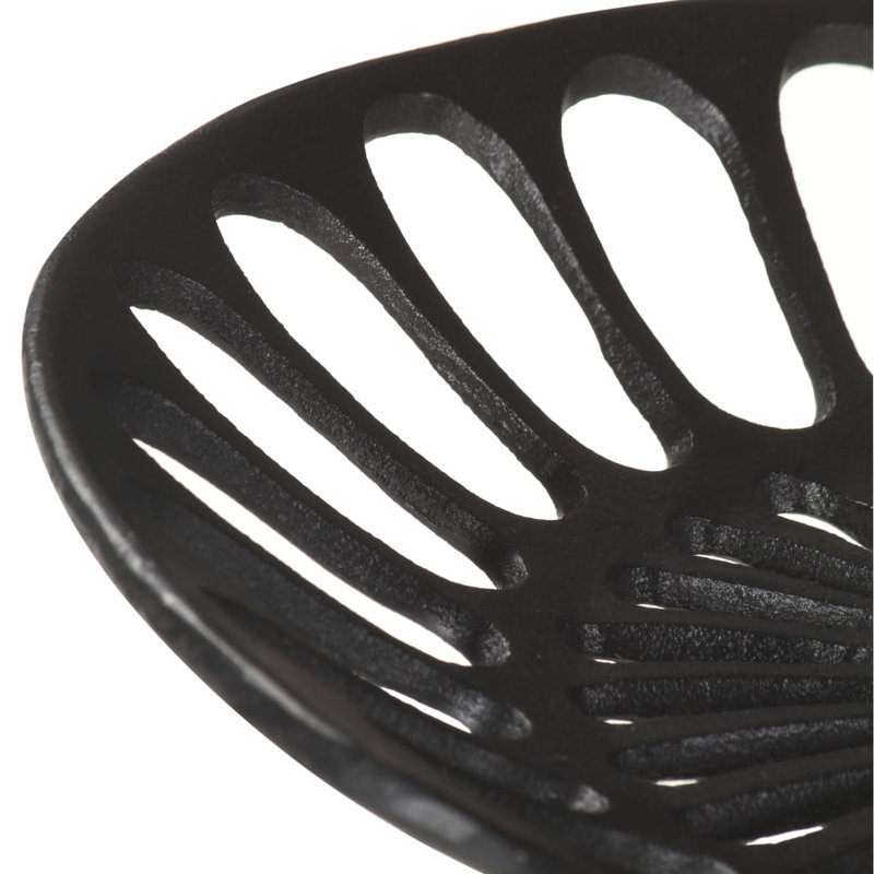 Quam Swivel Adjustable Height Counter Stool with Metal Frame