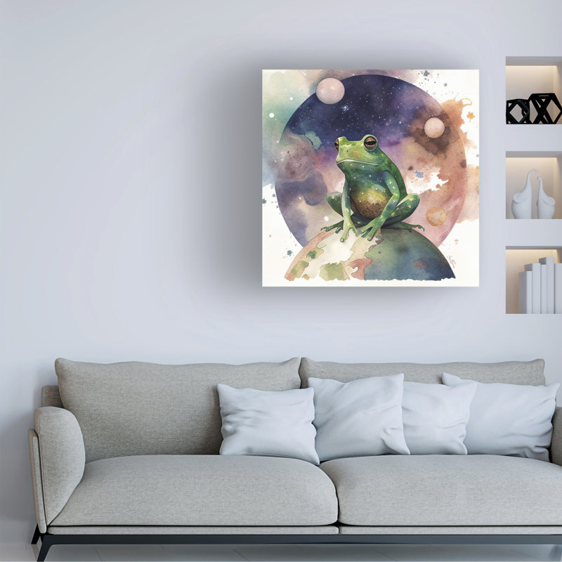 Art sur toile, «Frog bolologia Ben Heine», H 14 po x l 14 po