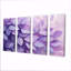 Toile lilas avec feuilles de la forêt III - feuilles - art mural traditionnel pour le salon-108180918-108180922