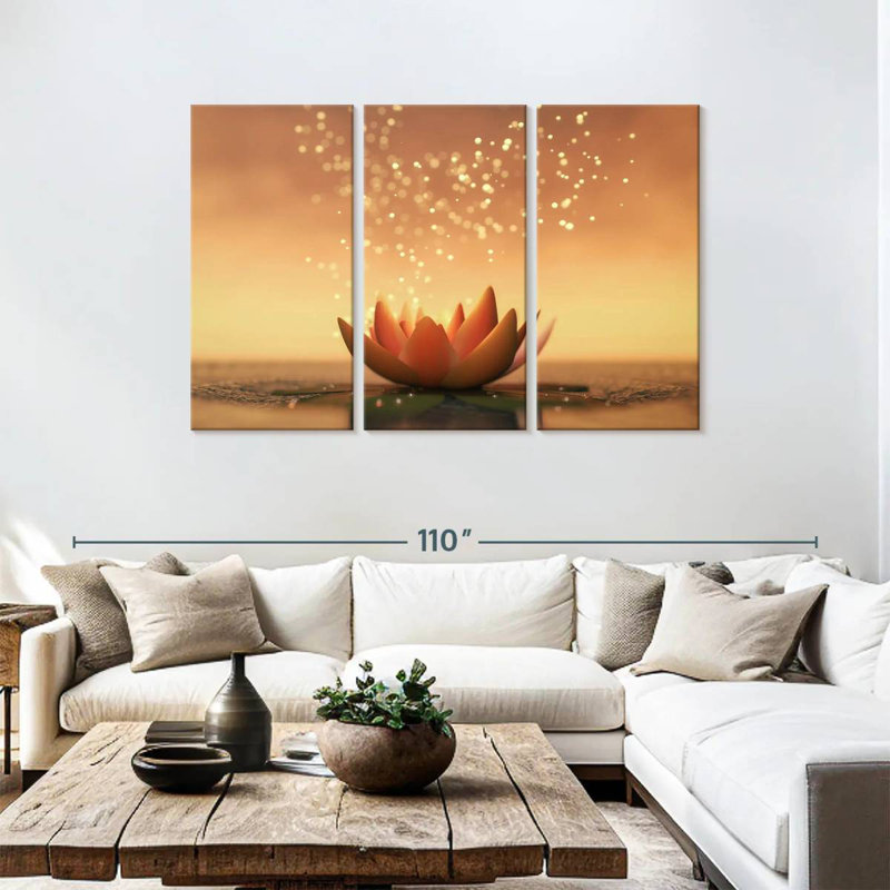 Harnek Magical Water Lily, 48" H x 74" W