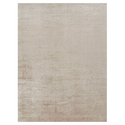 Textural Hand Knotted Cotton Striped Area Rug