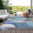 Machine Washable Indoor/Outdoor Claudian ACN1667 Sky Rug-104373183