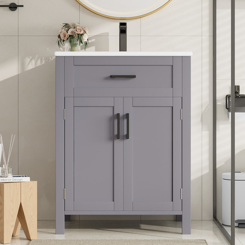 60 mm Freestanding Bathroom Vanity, Grey