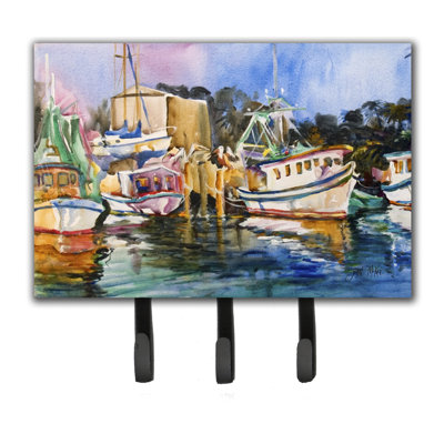 Porte-laisse et crochet à clé pour bateau de crevettiers
