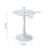 Modern Mid-Century White Round Side Table, 24" Mdf Top With Elegant Tulip Steel Base For Kitchen & Dining