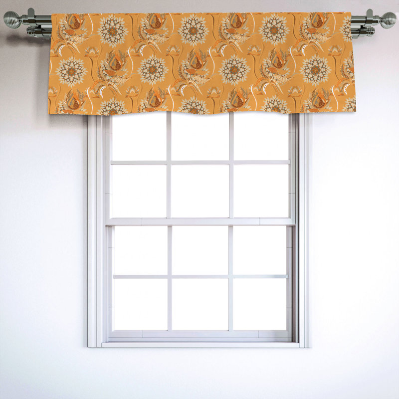 Sateen Ruffled Window Valance