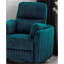 Fauteuil inclinable électrique inclinable avec accoudoirs courbés et rembourrés avec coussin décoratif-353476087
