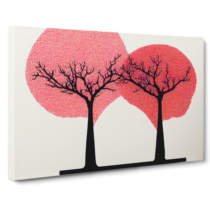 Bright Apple Trees Abstract - Wrapped Canvas, 35cm H x 50cm W x 3cm D