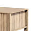 Table basse Hay, plateau rectangulaire de 47 pouces, 2 tiroirs à roseaux, beige