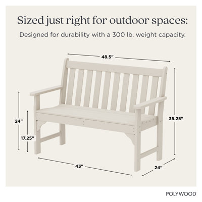 POLYWOOD Vineyard Patio Bench