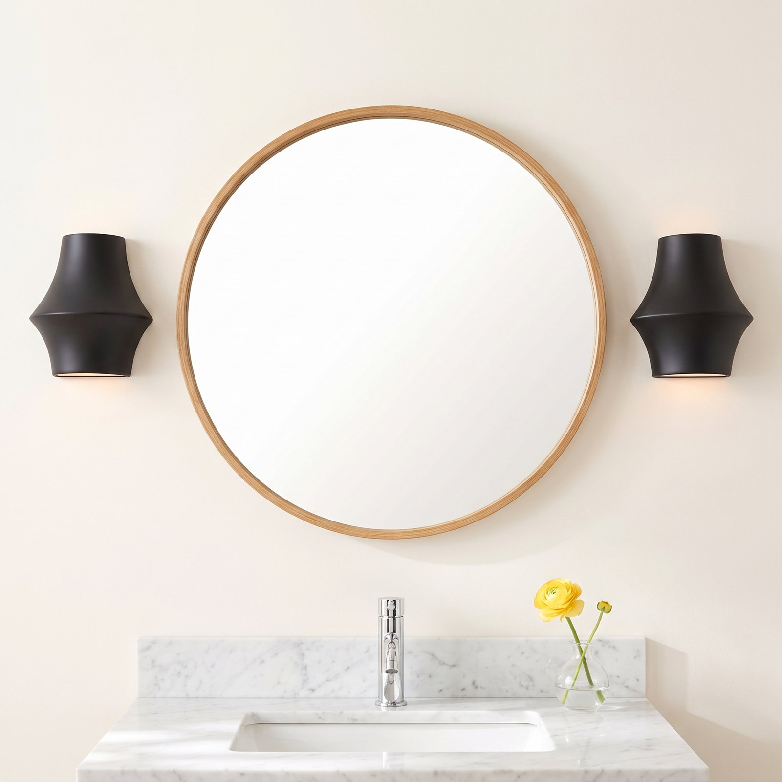 Alexia Single Vanity Light, Matte Black