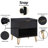 Dumbo 20" Fluted Nightstand In Black  (Only Nightstand)-362834084