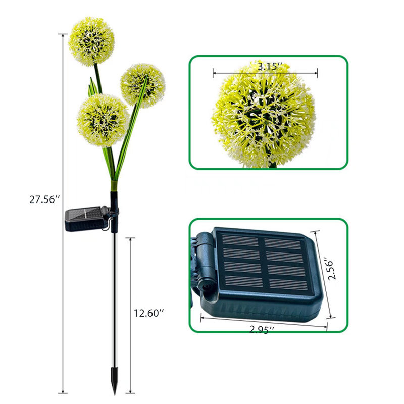 Green Low Voltage Solar Powered Integrated LED Pathway Light Pack