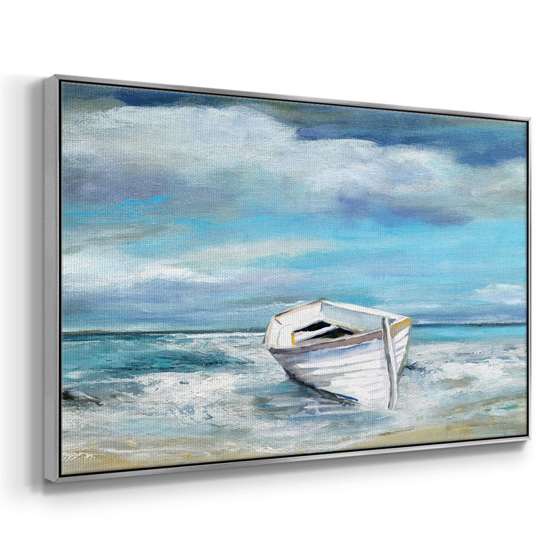 Classic Coast, reproduction d'art sur toile encadrée, Encadrement argenté, H 17 po x l 25 po x P 2 po