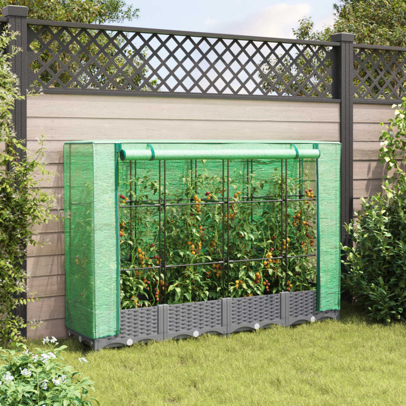 Cesiro Raised Garden Bed, Grey/Brown/Blue