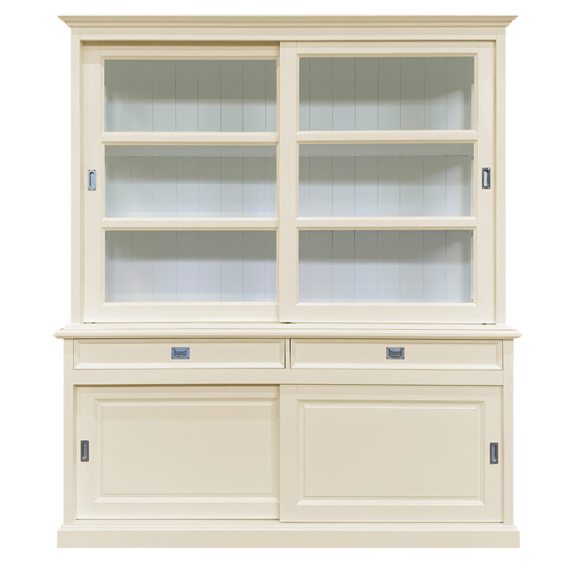 Tatum 188 cm W Display Cabinet, Cream